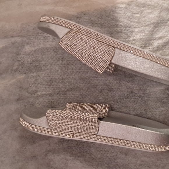 Silver Rhinestone Sandals - Picture 7 of 7